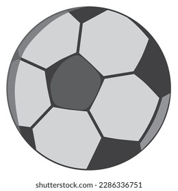 football, ball illustration on blank editable background.