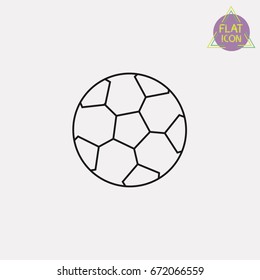 football ball line icon