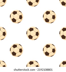 Football ball pattern seamless background texture repeat wallpaper geometric vector