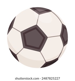 Football ball. Realistic sport ball vector illustration isolated on transparent background