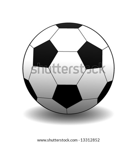 football ball with shadow