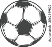 Football ball silhouette, Football ball vector, Football icon, Football logo, Soccer ball silhouette