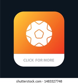 Football, Ball, Sports, Soccer Mobile App Icon Design