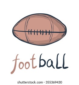 Football ball in vector