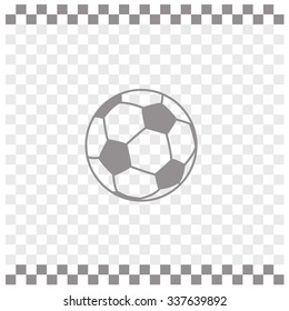 Football ball vector icon. 