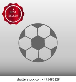 Football Ball Vector Icon Illustration