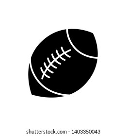 Football ball vector icon isolated on white background. 