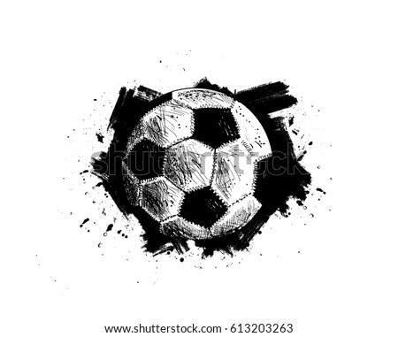 Football ball, Vector illustration.