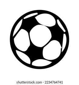 Football. Ball vector illustration. Isolated on blank and editable background.