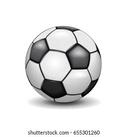 Football ball vector illustration realistic