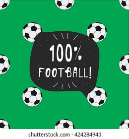 Football ball vector pattern