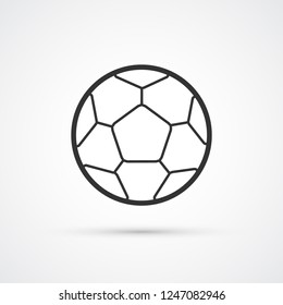 Football ball vector trendy soccer icon. Vector eps10 illustration