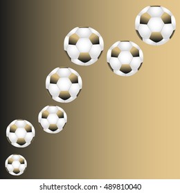 football balls pattern vector illustration