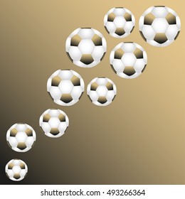 football balls pattern vector illustration