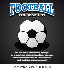 football banner for football tournament. vector illustration