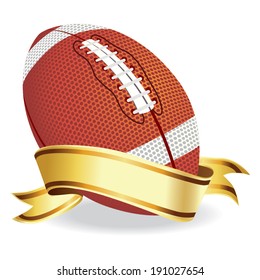 Football with banner vector