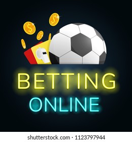 football betting online make money vector