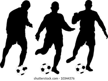 football black silhouette on white background