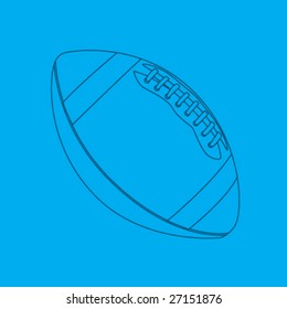 Football blueprint drawing