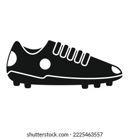 Football Boot Icon Simple Vector. Sport Shoe. Sole Spikes