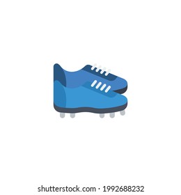 football boots Flat Icon Isolated On White Background