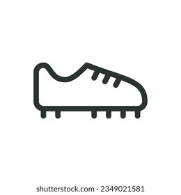 Football boots isolated icon, soccer boot vector icon with editable stroke