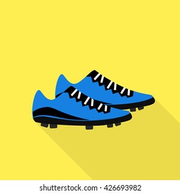 Football boots sign icon. Vector. Flat