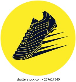 football boots, soccer shoes, vector