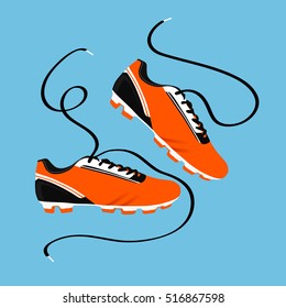 Football Boots, Soccer Shoes, Vector