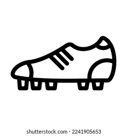 Football Boots Vector Line Icon Design