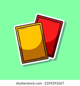 Football cartoon vector illustration sticker. Vector eps 10