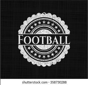 Football chalk emblem