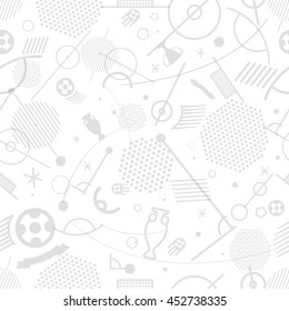 Football championship abstract seamless background vector illustration