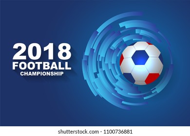 football championship background template. 2018 banner trend