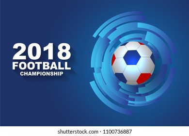 football championship background template. 2018 banner trend