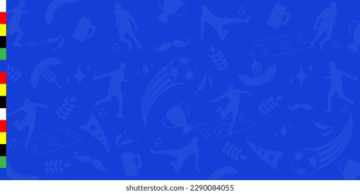 Football championship background vector illustrationillustration, Poster soccer or football Championship template. Europe 2024