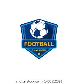 Football Championship Badge Football Cup Competition Stock Vector ...