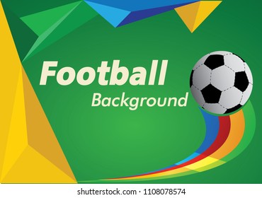Football championship banner. Vector illustration of abstract soccer ball for your design. Football background.