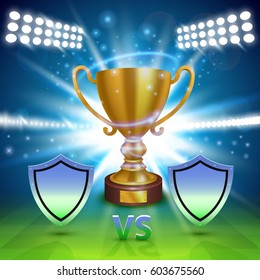 Football championship cover, Sport Cup background,  Vector ilustration