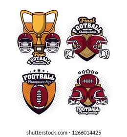 Football championship labels