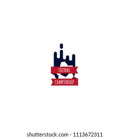 Football Championship Logo Vector Template Design Illustration