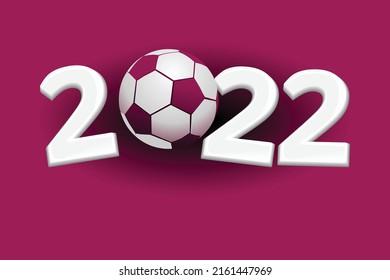 Football championship in Qatar - sport vector background