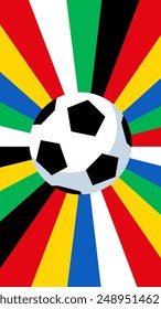 Football championship. Soccer cup banner. Flat style vector illustration.