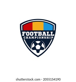 Football championship tournament competition vector logo design