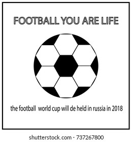 Football championship. Vector illustration for your design, card, banner, poster and calendar