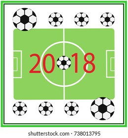 Football championship. Vector illustration for your design, card, banner, poster and calendar