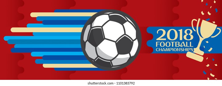 Football championships design, soccer vector.