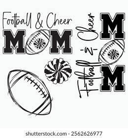 Football and Cheer Mom , Football Mom