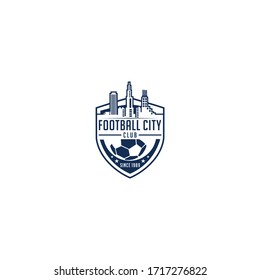 Football Badge Logo Template Design Stock Vector (Royalty Free ...