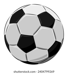 Football clipart. soccer ball cartoon, football ball vector. Soccer illustration 